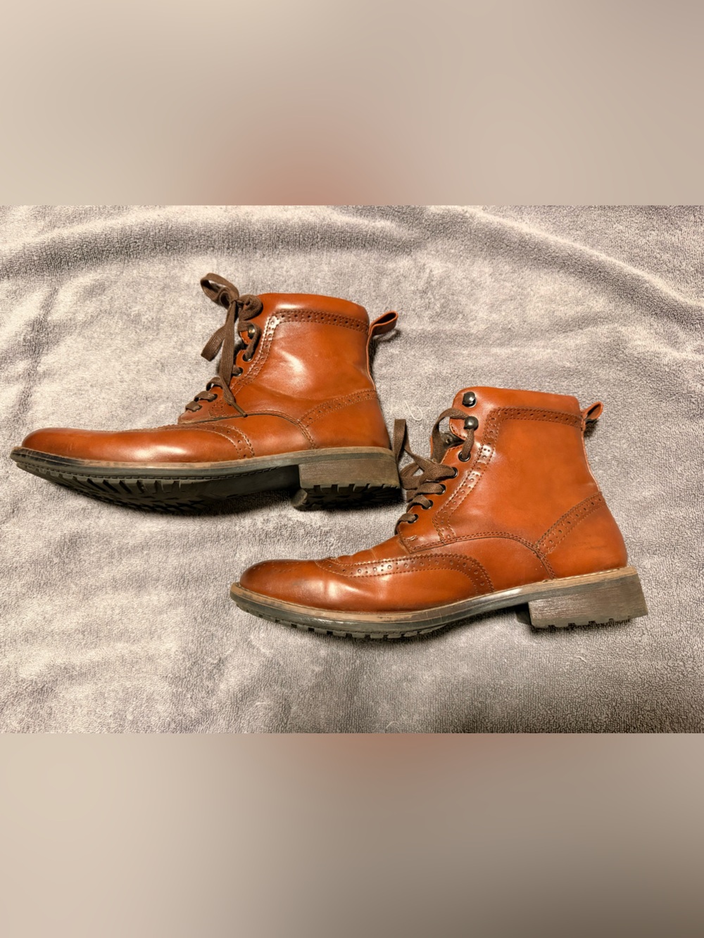 Men's Tan Leather Chukka Boots — Lace-Up Casual Boots